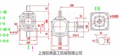 螺旋傘齒輪轉向箱T8換向器1-UD/1-U/1-D外型尺寸圖