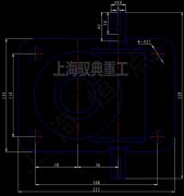 SWL5噸絲桿升降機5T-1A-I-Z帶防護罩外型尺寸和CAD圖