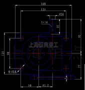 絲桿升降機SWLD2.5-2A-I螺母升降型安裝尺寸CAD圖紙